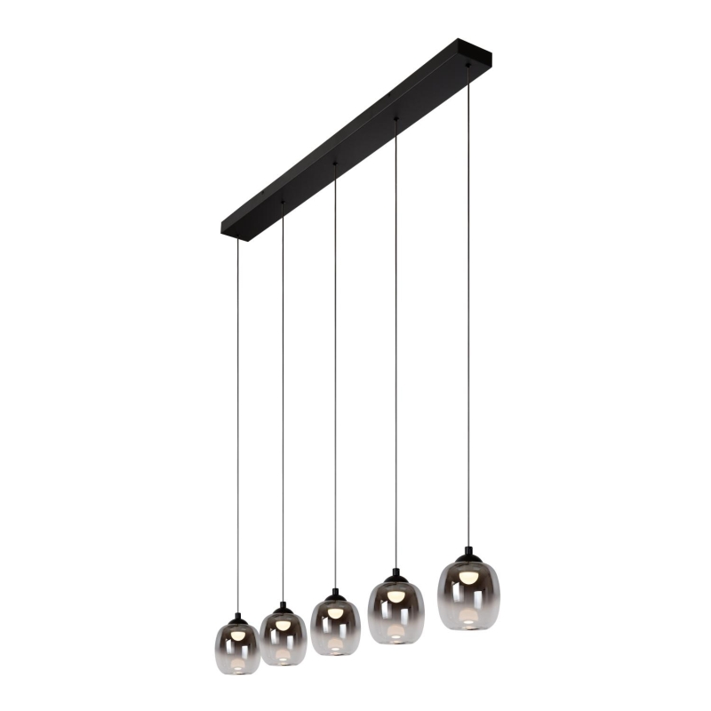 Lucide TAMINO - Pendant light - LED Dim. - 5x5,6W 3000K - Black